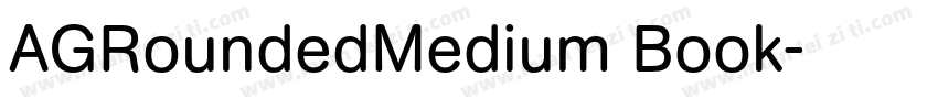 AGRoundedMedium Book字体转换
